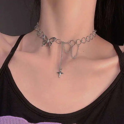 Vintage Necklace on Neck Gold Color Chain Women's Jewelry Layered Accessories for Girls Aesthetic Gifts Fashion Pendant 2025