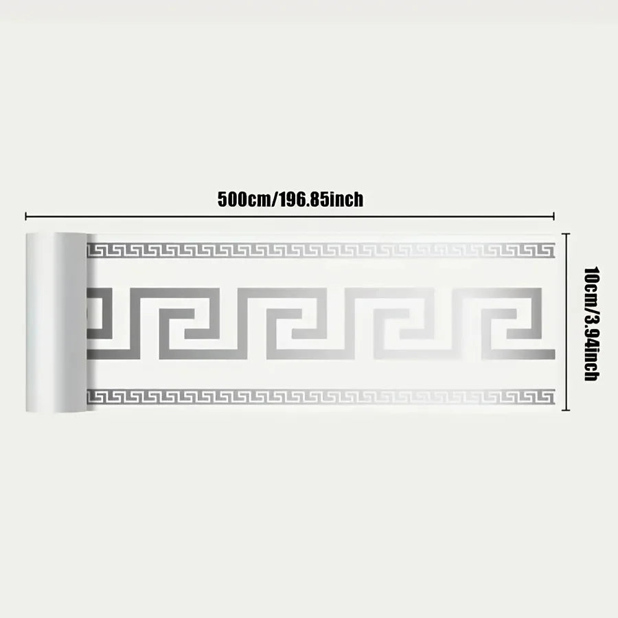 500cm*10cm Self-adhesive BaseboardWall border decorative strip thick waterproof Window Sills Door Frames Decor
