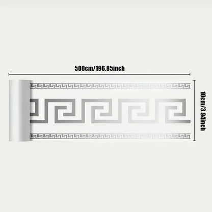 500cm*10cm Self-adhesive BaseboardWall border decorative strip thick waterproof Window Sills Door Frames Decor