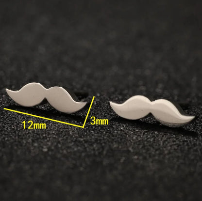 Punk Stainless Steel Dentist Tooth Stud Earrings For Women Doctor Nurse Tragus Piercing Earrings Jewelry Accessories Aretes -