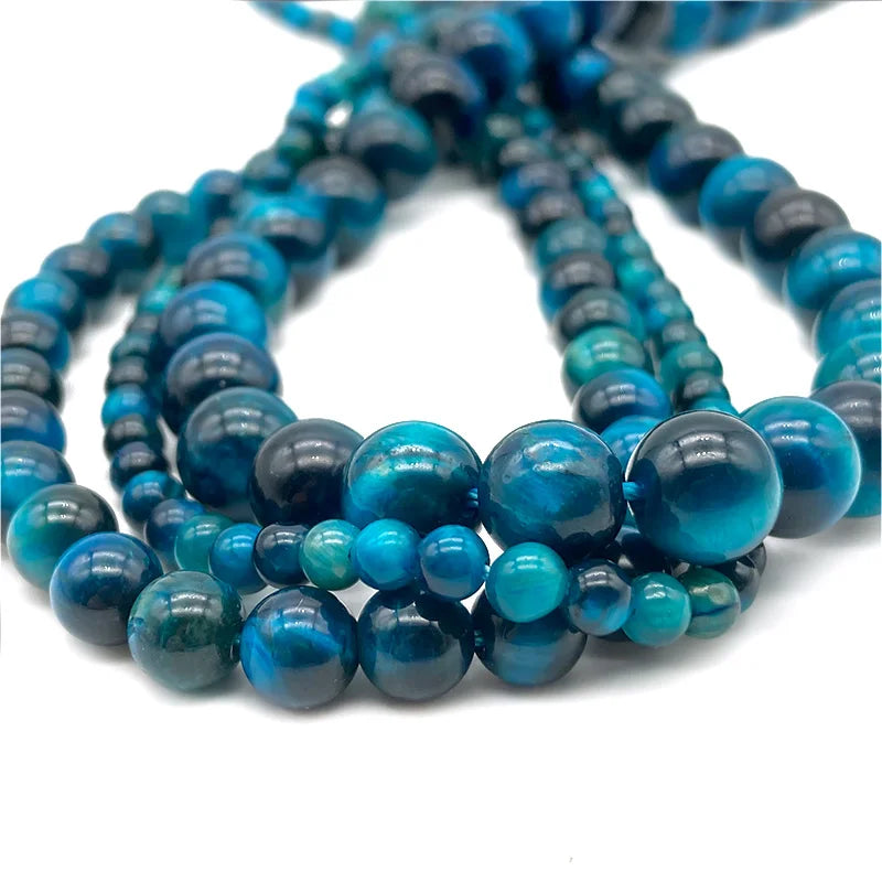 4 6 8 10mm Natural Stone Beads Amethyst Amazonite Agates Jades Loose Round Beads for Jewelry Making Bracelet Necklace DIY
