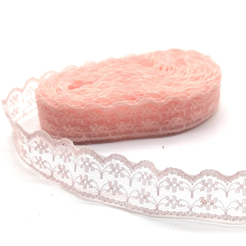 10 Yards High Quality Beautiful White Lace Ribbon Tape 22MM Lace Trim DIY Embroidered For Sewing Decoration African Lace Fabr