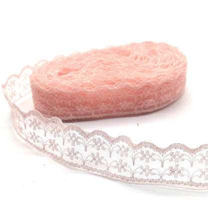 10 Yards High Quality Beautiful White Lace Ribbon Tape 22MM Lace Trim DIY Embroidered For Sewing Decoration African Lace Fabr