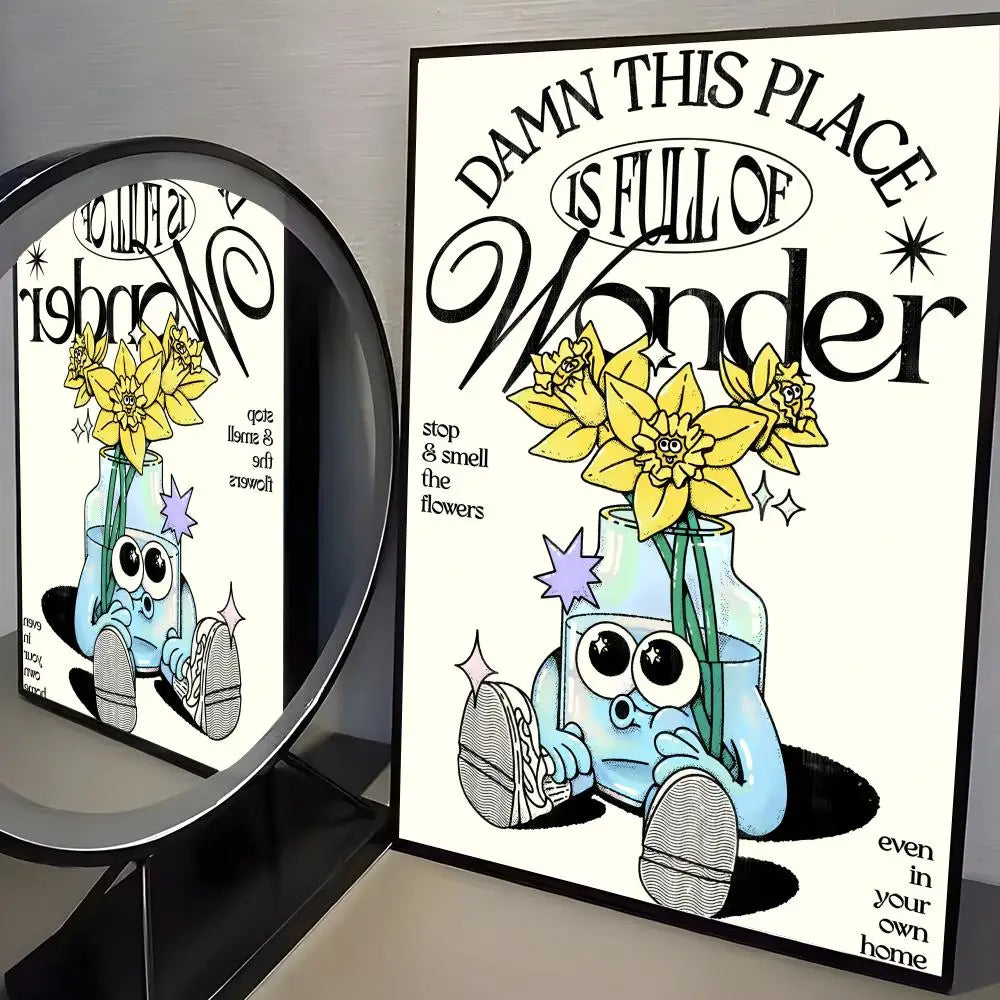 Funny A-Advertise Poster Modern and Elegant Wall Stickers for Home Decor Living Room Dormitory Wall Art