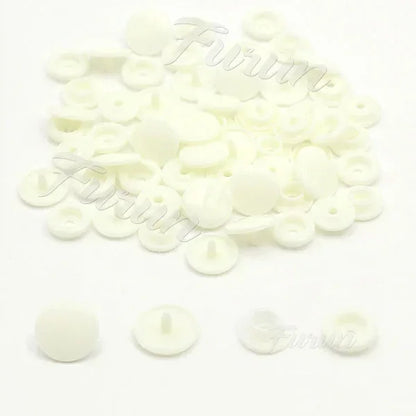 100sets Multiple Colors Plastic Snap Buttons Round Press Stud Fasteners for Baby Clothes Garment Accessories DIY Craft 20Colo