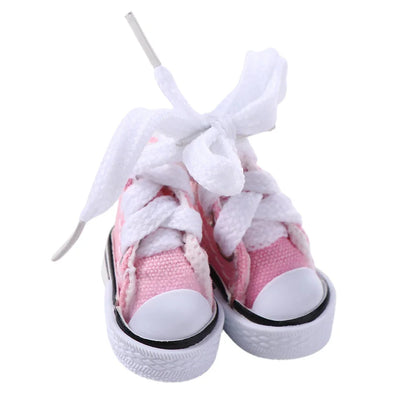 Dolls Accessories 3.5CM Sneakers Shoes Mini Shoes For Children Blyth Shoes Canvas Shoes Shoes - Pink A