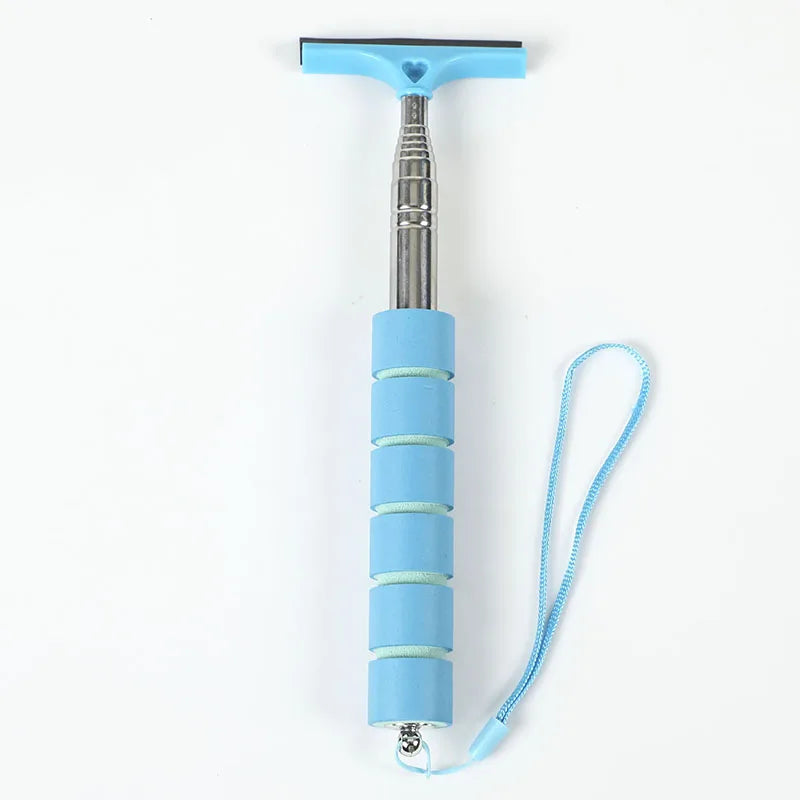 Car Rearview Mirror Wiper Cleaning Tool Auto Glass Mist Cleaner Scraper Car Accessories Handle Telescopic Window Cleaning Bru