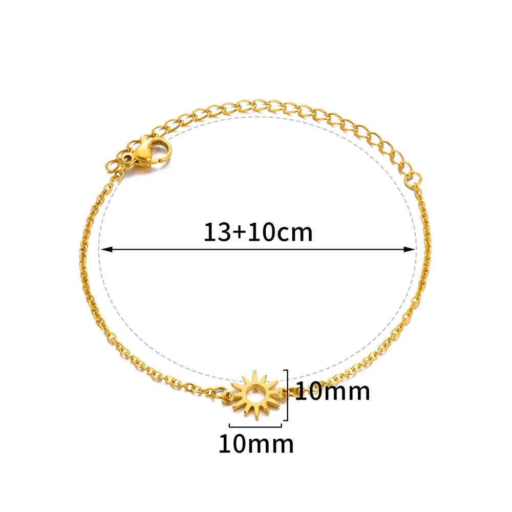 Anklets for Women Summer Beach Accessories Stainless Steel Imitation Pearl Chain Anklet Gold Color Leg Bracelets Bodychain Gi