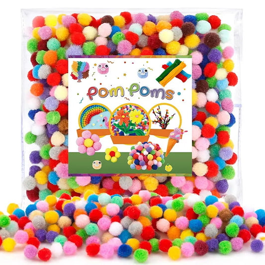 30-300Pcs Soft Pom Poms Fluffy Balls Pompon Mixed 40Colors Pompom Fur Ball for Kids DIY Craft Wedding Decor 8/10/15/20/25/30m
