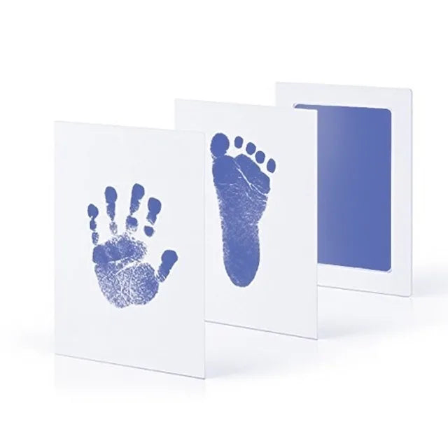 Newborn Baby DIY Hand And Footprint Kit Ink Pads Photo Frame Handprint Toddlers Souvenir Accessories Safe Clean Baby Shower G