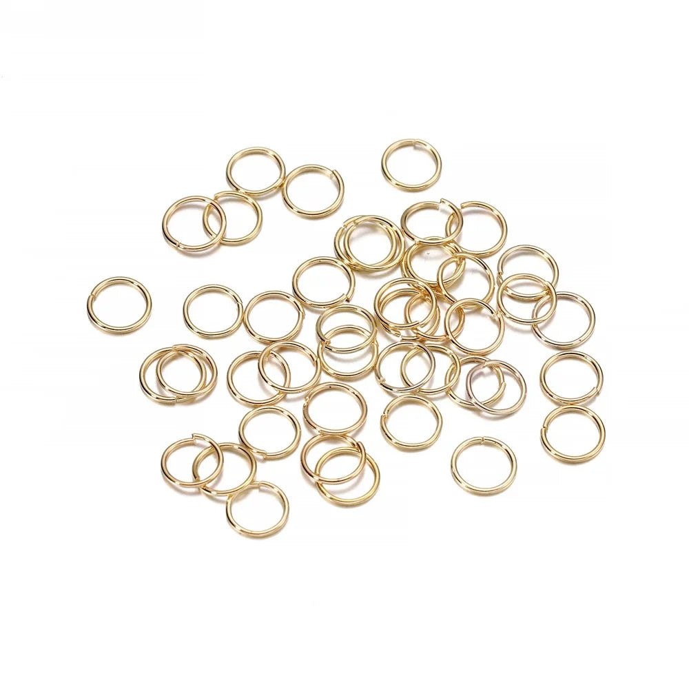 50-200pcs/lot 3-20 mm Jump Rings Split Rings Connectors For Diy Jewelry Finding Making Accessories Supplies