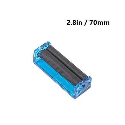 Cigarette roller for 2.8in 3.1 in 4.3in roll papers, handhold plastic rolling machine, rolling papers machine - 70mm
