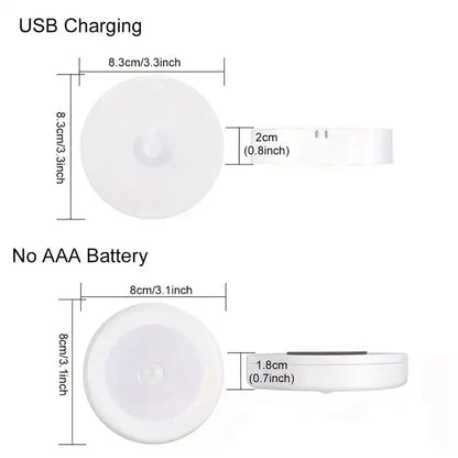 1pc Motion Sensor Night Light - Wireless LED Detector Lamp for Bedroom, Staircase, Closet, and Room Decor