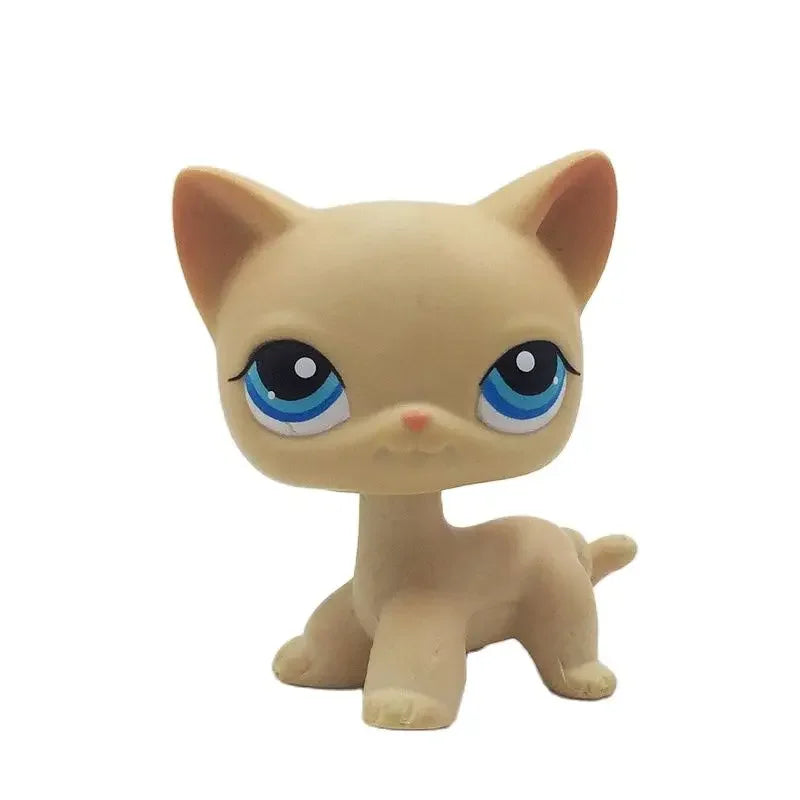 Rare Pet Toy Mini Stands Short Hair Kitten Old Figures Collection Original Bobble Head Toy LPS - 228