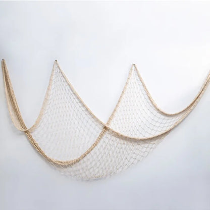 Fishing Net Wall Hangings Ornament Studio Prop Room Home Decoration Mediter Sea Stickers Marine Over The Garden Crafts Nautic