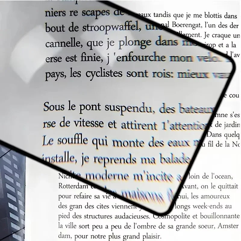 New Full Page Large Sheet Magnifier Magnifying Glass Reading Aid Glass Page Magnifying Lens Ultra-thin Reading Magnifier New