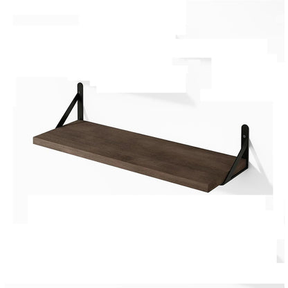 Floating Shelves for Wall,Bookshelves，Wall Mounted Wood Shelf for Living Room, Bathroom, Bedroom, Kitchen, Home Decor - Walnu