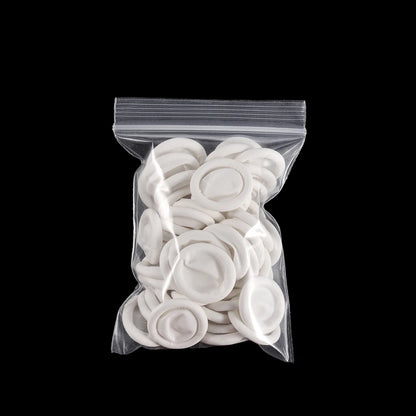 50/100Pcs Protective Fingertip Natural Rubber Gloves Disposable Latex Finger Cots for DIY Epoxy Resin Molds Making Tools