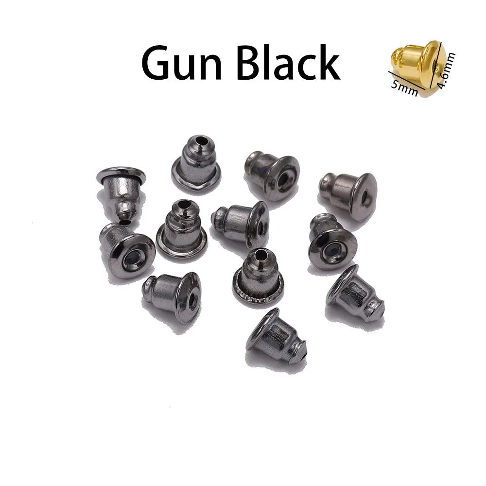 200-2000pcs Soft Silicone Rubber Earring Back Stoppers for Stud Earrings DIY Earring Findings Accessories Bullet Tube Ear Plu