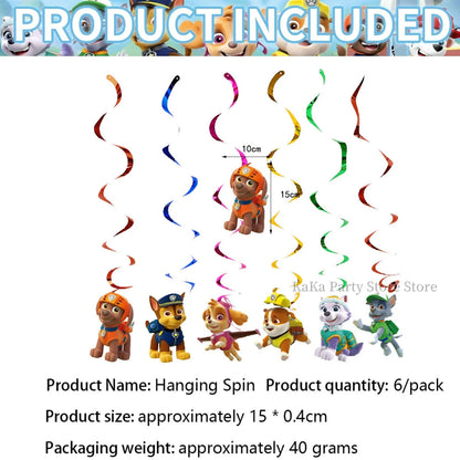 PAW Patrol Birthday Party Decor Tableware Tablecloth Plates Cup Balloons Baby Shower PAW Patrol Party Supplies Kids Favors Gi