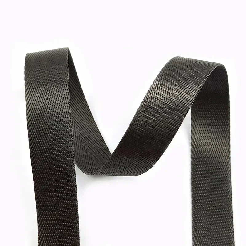 5/10M 1mm 20-38mm Nylon Ribbon Band Herringbone Pattern Webbing Tape Belt Backpack Strap DIY Bag Binding Fabric Sewing Access