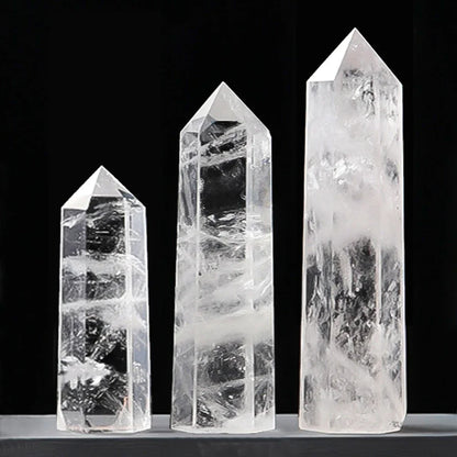 Natural Stone and Crystals Point Wand Witchcraft Rose Quartz Amethyst Home Decor Mineral Reiki Healing Stones Crafts Room Dec