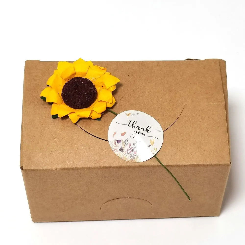 500pcs Thank You Stickers 1" Flower Design,Highly Recommended for Birthdays, Weddings, Giveaways, Bridal Showers (1 Roll)