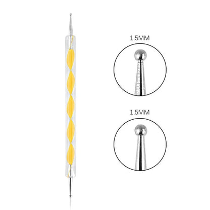 Nail Art Dotting Pen, Spiral Rod Hook Pen, Drawing Painting Marbleizing DIY Manicure tools