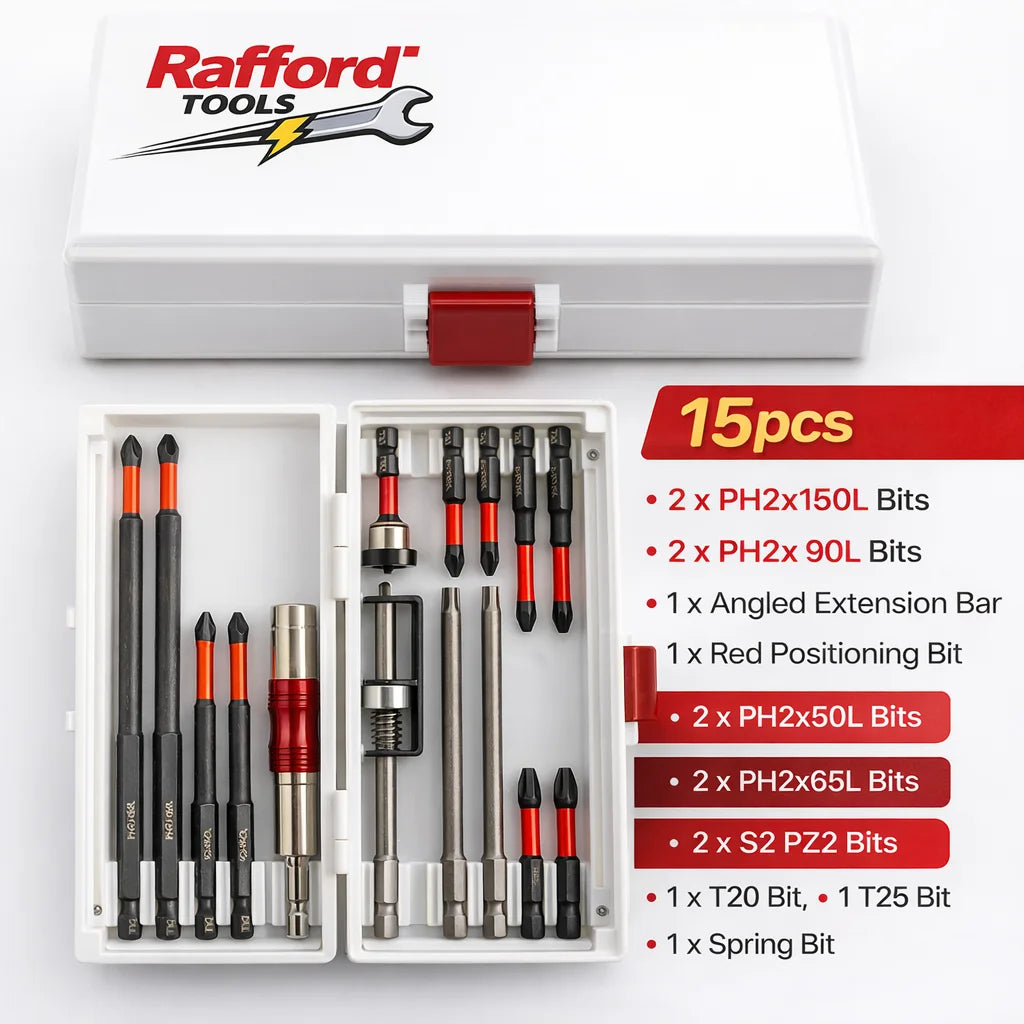 Magnetic Non-Slip Drill Bit Set 3/6/12 Pieces, S2 Steel, Crosshead and Impact Drill Bits, Suitable for Electric and Hand Driv