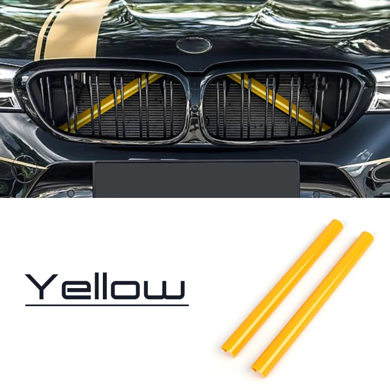 A Pair Car Front Grille Trim Strips For BMW F30 F31 F32 F33 F34 F36 F20 F21 F22 F23 G29 Car Sport Styling Decoration Accessor