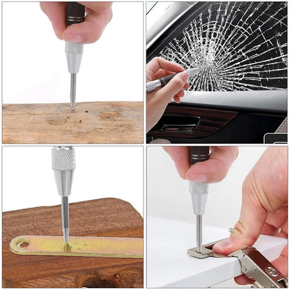 Automatic Centre Punch General Woodworking Metal Drill Adjustable Spring Loaded Automatic Punch Hand Tools for Metal Wood Gla