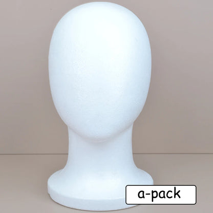 Foam Mannequin Head Stable Lightweight Wig Display Stand for Jewelry Headwear Hat Display Stand Manikin Head Foam Head Model 