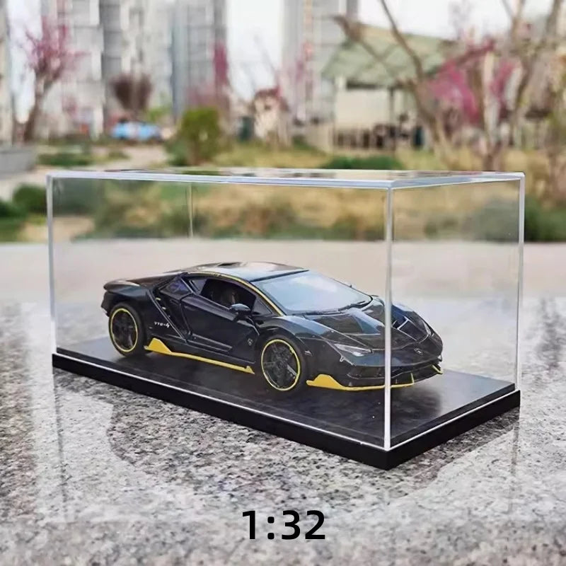 Scale 1/64 1/43 1/32 1/24 1/18 Clear Acrylic Display Box Case for Car Model Dust Cover Pre Made Box Diecast Professional Stor