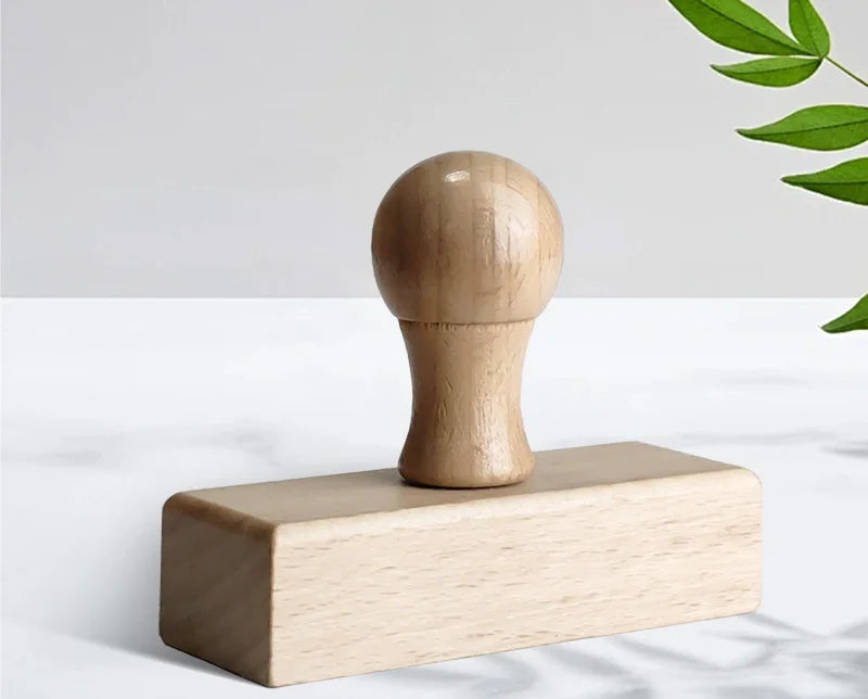 Custom Wooden Stamp Seal Personalized Logo Wedding Party Packaging Stamp Company Address&Name Self Inking Rubber Stamp Artwor