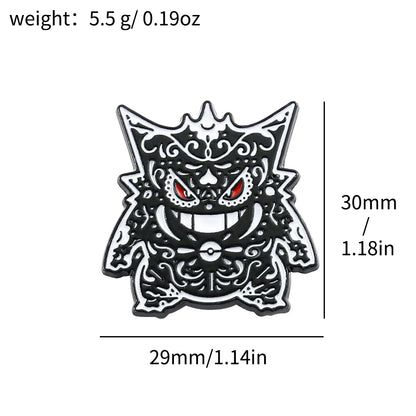 Gengar Cartoon Brooches Anime Enamel Lapel Pins for Backpack Accessories Fans Collection Brooches Jewelry Gift - Gengar 15