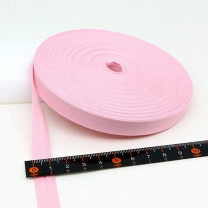 12mm(1/2") Narrow Ironed Single Folded Cotton Solid Color Bias Binding Tape Diy Ribbon Garment Quilt Craft Sewing Accessories