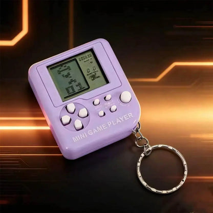 Classic Retro Mini Handheld Game Console Children Educational Electronic Game Toy Creative Gift for Kids - Maka Purple