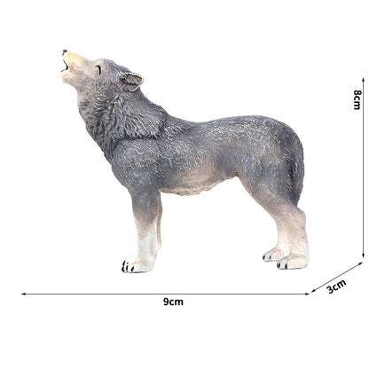 Simulation Wild Animal Model Wolf Monkey Fox Pangolin Squirrel Chinchilla Donkey Sloth Realistic Animal Figures Toys For Kids
