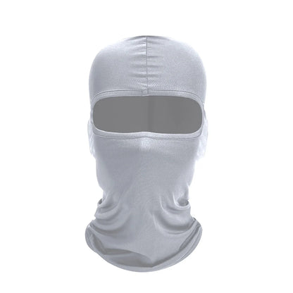 Men Bicycle Balaclava Full Face Mask Hiking Cycling Windproof Breathable Sun Protection Hat Motorcycle Helmet Liner Hat - lig