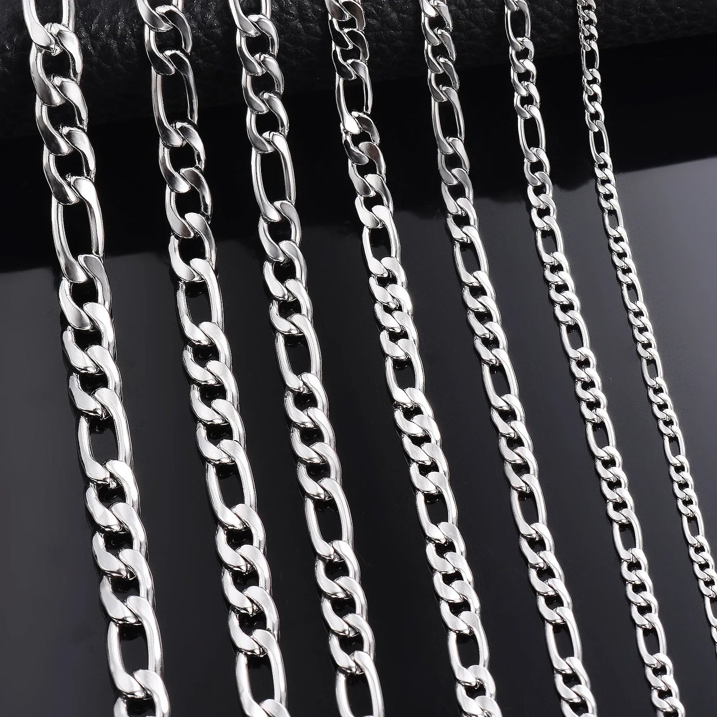 925 Sterling Silver Necklace 2-12mm Width 40-75cm Long Chain Lobster Clasp Men and Women Engagement Jewelry