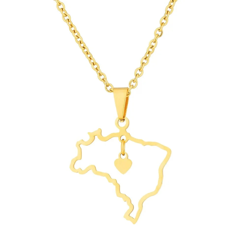 Stainless Steel Creative Steel Ball Chain Necklace - C110 Gold
