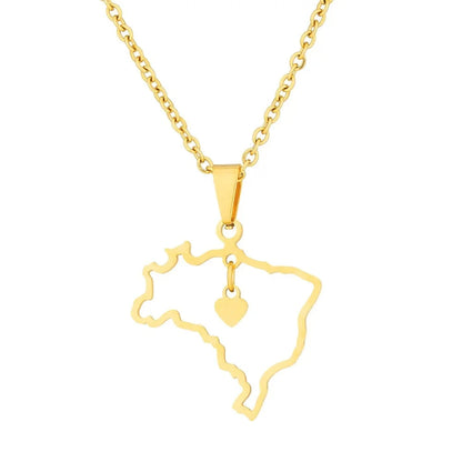 Stainless Steel Creative Steel Ball Chain Necklace - C110 Gold
