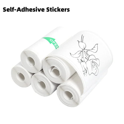 Portable thermal printer mini cat print photo pocket thermal label printer 58mm printing wireless Bluetooth Android iOS print