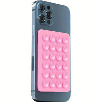 Silicone Suction Phone Holder Mat Multifunctional Suction Cup Wall Stand Square Anti-Slip Single-Sided Case Mount Back Sticke