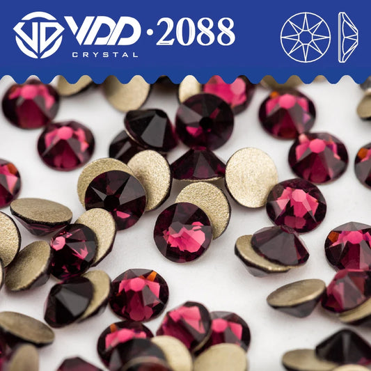 VDD SS16-SS30 AAAAA 2088 Rhinestones Crystal Flatback 8 Big 8 Small 16cut Stones For DIY Crafts Nail Art Decoration