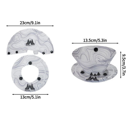 Outdoor Camping Folding Lightweight Tableware Camping Supplies Portable Foldable Bowl Plate Cup Filter Folding Tableware посу