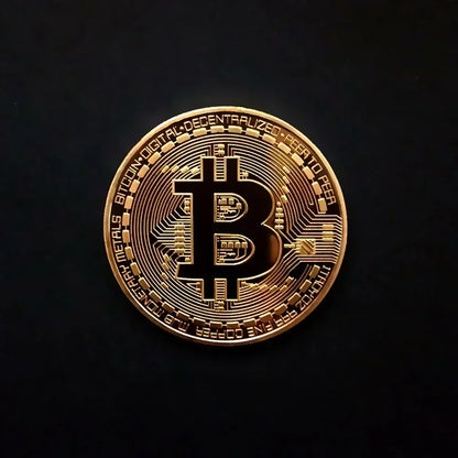 5pcs Gold Plated Casascius Art Collection Gift crypto Commemorative Physical Metal AntiqueImitation Bitcoin Coin Collectible 