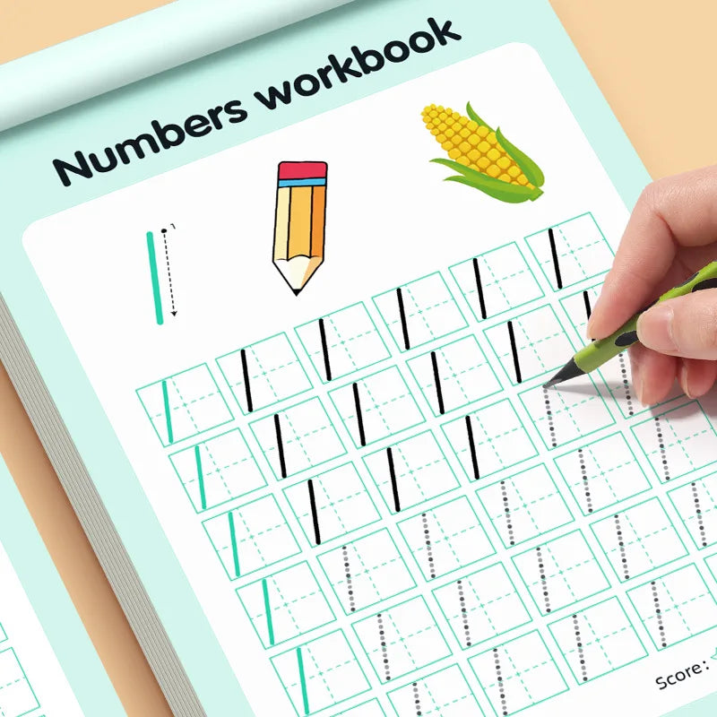 A 48-page children's writing practice workbook, numbered 0-100 tracing paper, suitable for preschool classes and kindergarten