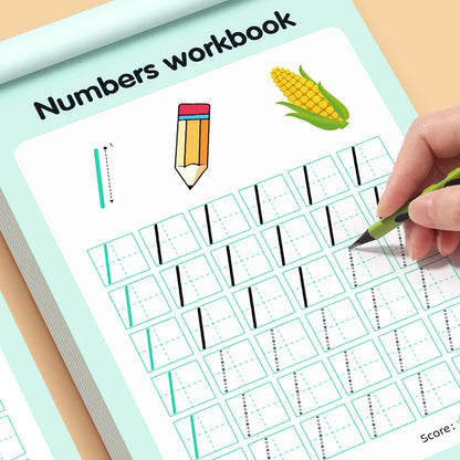 A 48-page children's writing practice workbook, numbered 0-100 tracing paper, suitable for preschool classes and kindergarten