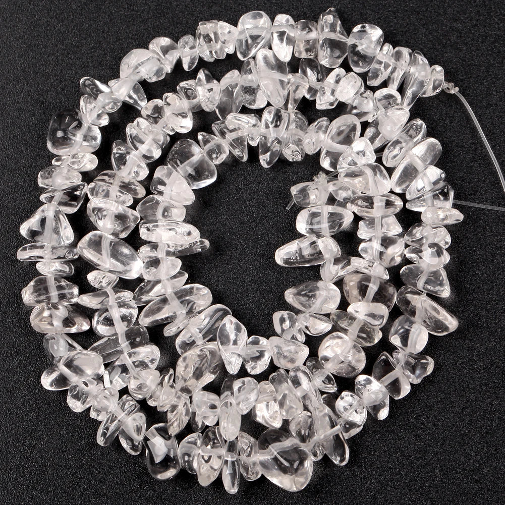 Natural Stone Chips Beads 3-5-8-12mm Irregular Gravel Beads For Jewelry Making Freeform Beads Diy Necklace Bracelet 15''